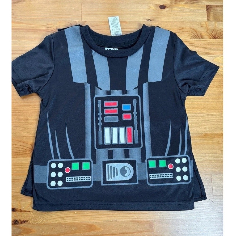 Kids Darth Vader Pajama Shirt and Cape Size 5